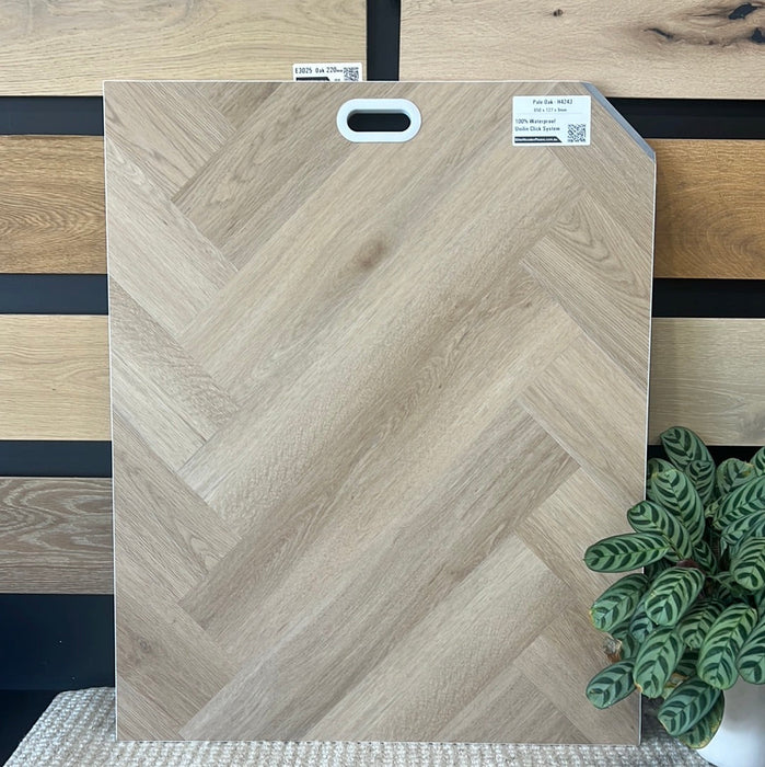 Herringbone Hybrid Flooring 9mm -  Pale Oak (H4243) | Elite Wooden Floors