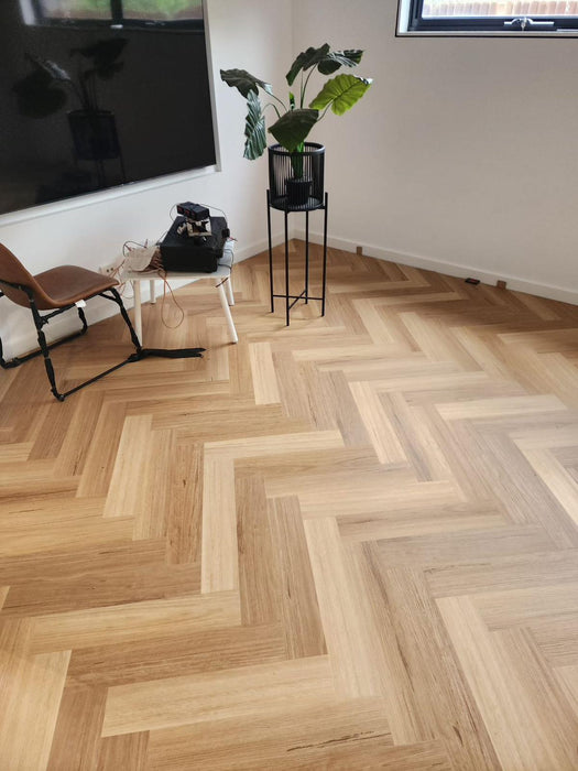 Herringbone Hybrid Flooring 9mm -  Blackbutt (H4241) | Elite Wooden Floors