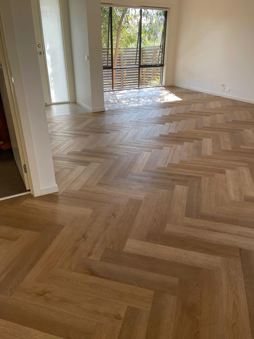 Herringbone Hybrid Flooring 9mm -  Honey Oak (H4242) | Elite Wooden Floors