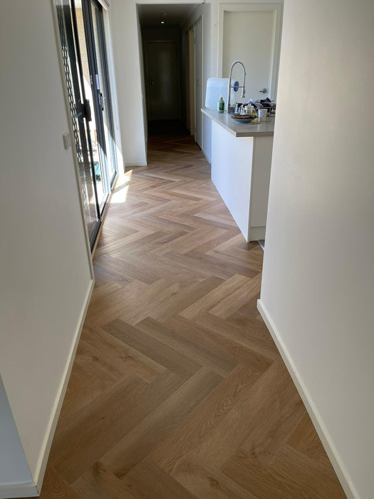 Herringbone Hybrid Flooring 9mm -  Honey Oak (H4242) | Elite Wooden Floors