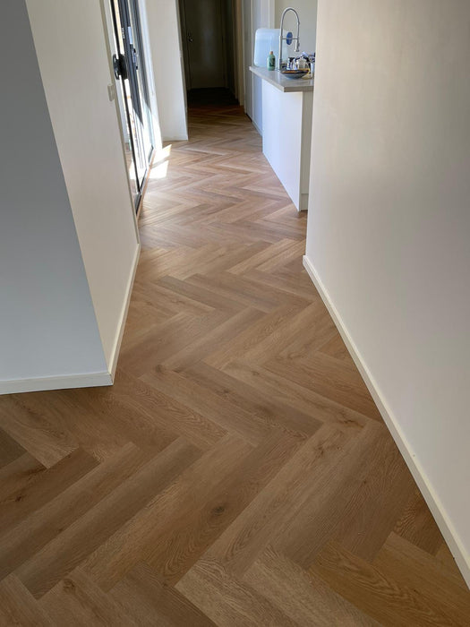 Herringbone Hybrid Flooring 9mm -  Honey Oak (H4242) | Elite Wooden Floors